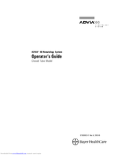 Bayer Healthcare ADVIA 60 Operator's Manual