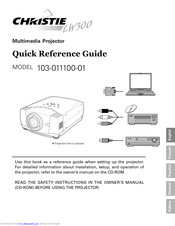 Christie 103-011100-01 Quick Reference Manual