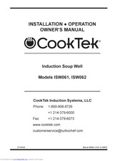 CookTek ISW061 Owner's Manual