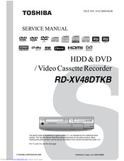 Toshiba rd-xv48dtkb Service Manual