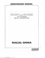 Racal Instruments 9082 Maintenance Manual