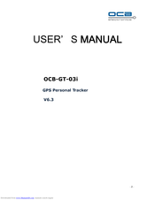 OCB OCB-GT-03i User Manual
