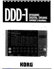 Korg DDD-1 Owner's Manual