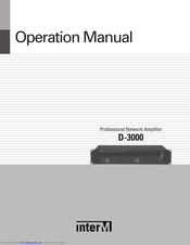 Inter-m D-3000 Operation Manual