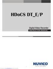 Nuvico HDoCS DT_E/P Instruction Manual