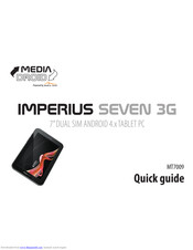 Mediadroid IMPERIUS SEVEN 3G MT7009 Quick Manual