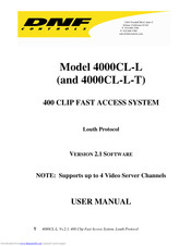 DNF Controls 4000CL-L User Manual