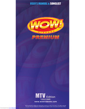 WOW! Videoke Premium TKR-310MR User Manual