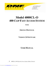 DNF Controls 4000CL-O User Manual