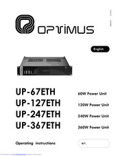 Optimus UP-67ETH Operating Instructions Manual