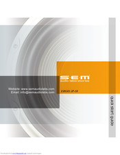 SEM Ergo IP-10 Quick Start Manual