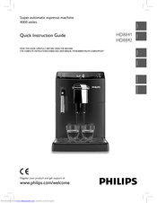 Philips HD8842 Quick Instruction Manual