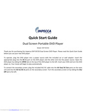 Impecca DVPDS720 Quick Start Manual