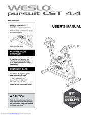 Weslo pursuit sct 4.4 User Manual