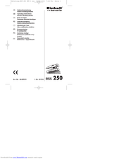 EINHELL BSS 250 Operating Instructions Manual