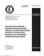 Hoshizaki DCM-230HE-UK Instruction Manual