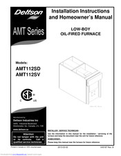 Dettson AMT112SV Installation Instructions And Homeowner's Manual