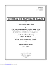 Hobart 60PL20 Operation And Maintenance Manual