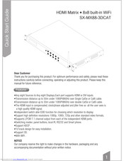 FOXUN SX-MX88-3DCAT Quick Start Manual
