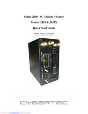 Cybertec Series 2000 Quick Start Manual