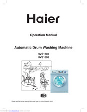 Haier HVS1000 Operation Manual