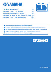 Yamaha EF2000iS - Inverter Generator Owner's Manual
