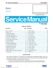 AOC l32w451 Service Manual