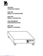 OHAUS CKW6R Instruction Manual
