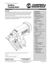 Campbell Hausfeld NF349099 Operating Manual