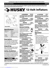 Husky HDR650 Operating Instructions Manual