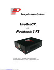 Pangolin Flashback 3 XE Manual