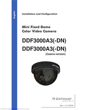 dallmeier DDF3000A3 Installation And Configuration Manual