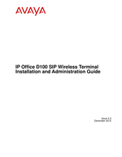 Avaya D100 Installation And Administration Manual