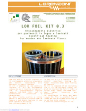 Lorenzoni Lor Foil Kit 0.3 Installation Instructions Manual