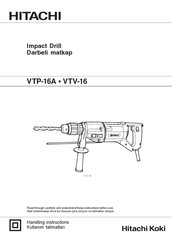Hitachi VTV-16 Handling Instructions Manual