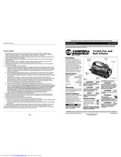 Campbell Hausfeld RP3175 Operating Instructions Manual