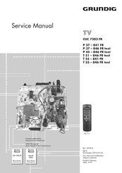 Grundig P37-846 FR text Service Manual