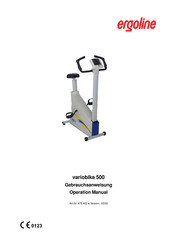 ergoline VARIOBIKE 500 Operation Manual