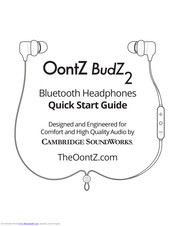 Cambridge SoundWorks OONTZ BUDZ2 Quick Start Manual