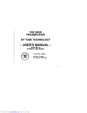 Tube Technology SeM-02 User Manual