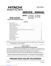 Hitachi C50-FD7000 Service Manual