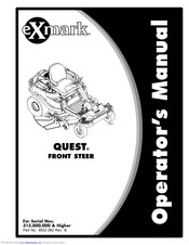 Exmark QSS725GKC42200 Operator's Manual