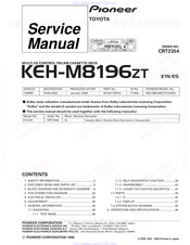Pioneer KEH-M8196ZT Service Manual