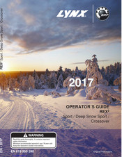 Lynx Xtrim RE 3500 600 E-TEC 2017 Operator's Manual
