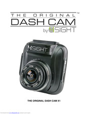 4Sight THE ORIGINAL DASH CAM X1 Manual
