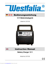 Westfalia 25 70 55 Instruction Manual