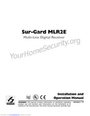 Sur-Gard MLR2E Installation And Operation Manual