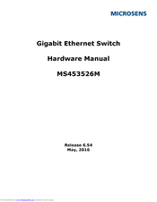 Microsens MS453526M Hardware Manual