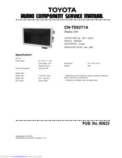 Toyota CN-TS6271A Service Manual