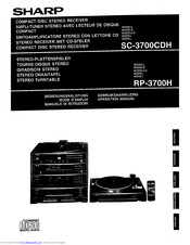 Sharp SC-3700CDH Operation Manual